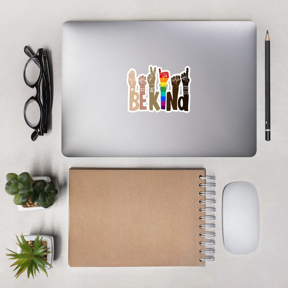 Be Kind Bubble-free stickers