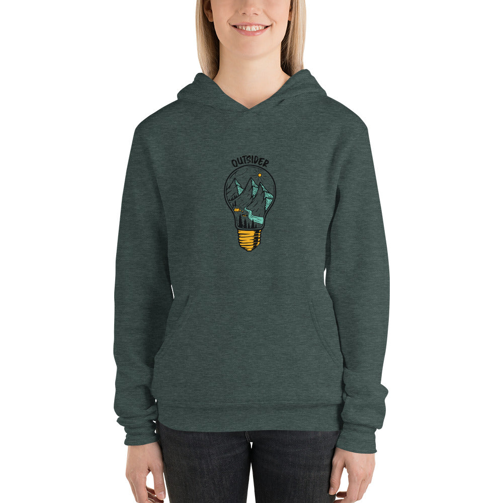WOMENS TRI BLEND OUTSIDER POPOVER HOODIE