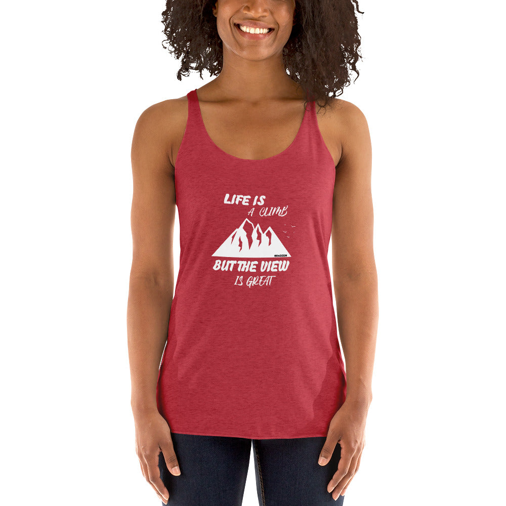 LIFE IS A CLIMB BUT... WOMEN'S RACERBACK TANK