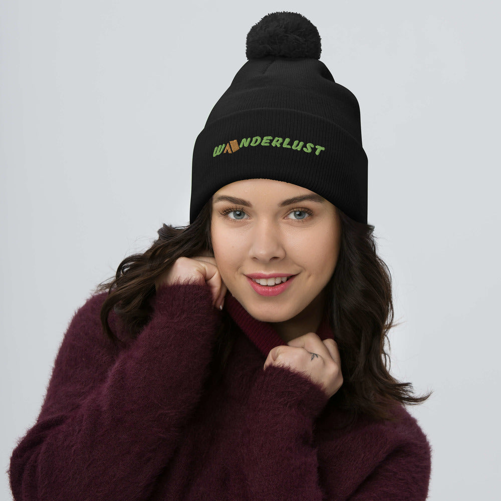 Wanderlust Pom-Pom Beanie