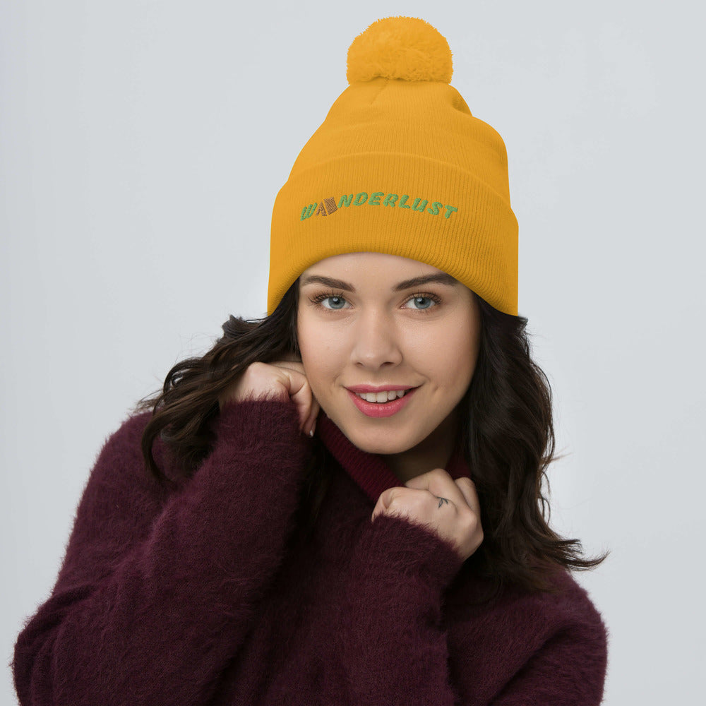 Wanderlust Pom-Pom Beanie