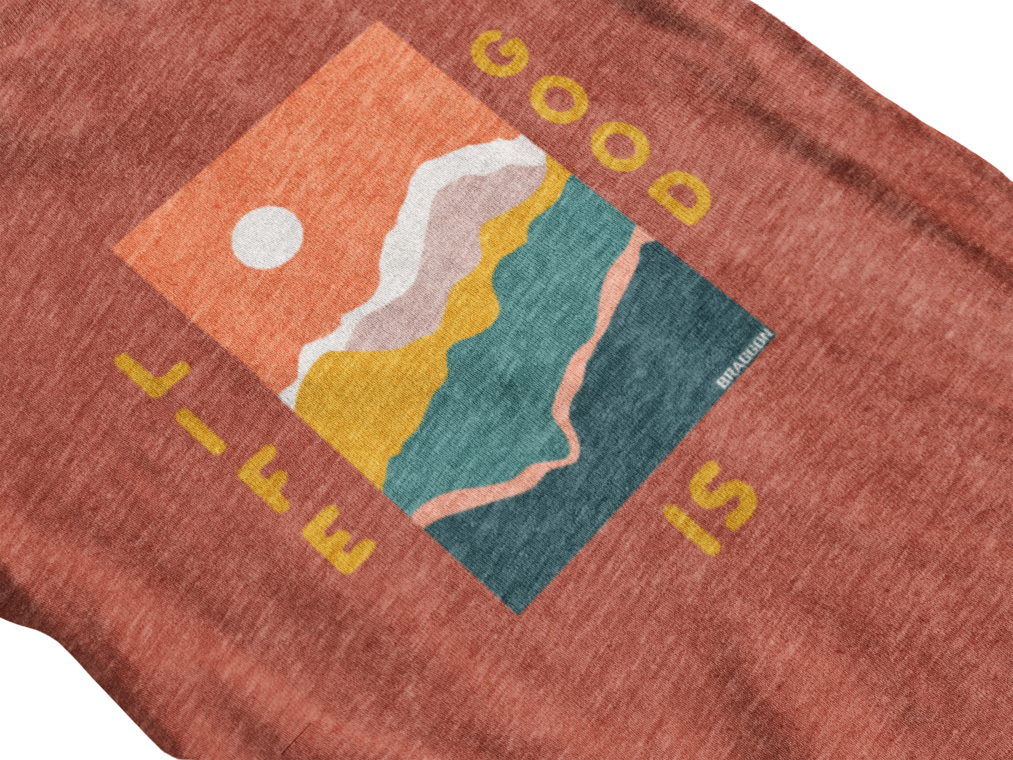 WOMEN'S SHORT SLEEVE TEE, TRI BLEND LIFE IS GOOD