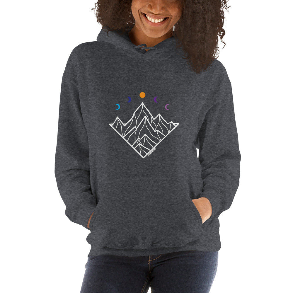 MOON PHASES POPOVER HOODIE WOMEN'S