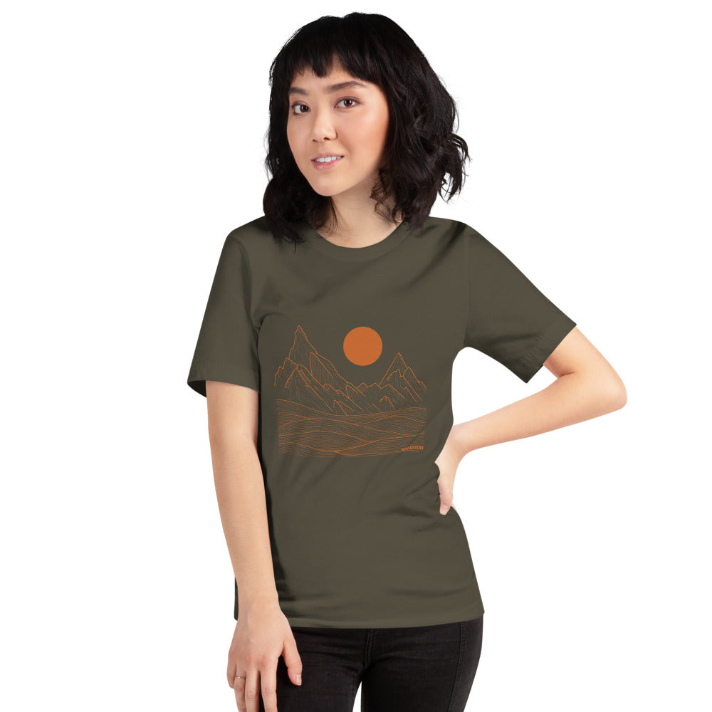 WOMENS GOLDEN MOUNTAINS GRAPHIC TEE