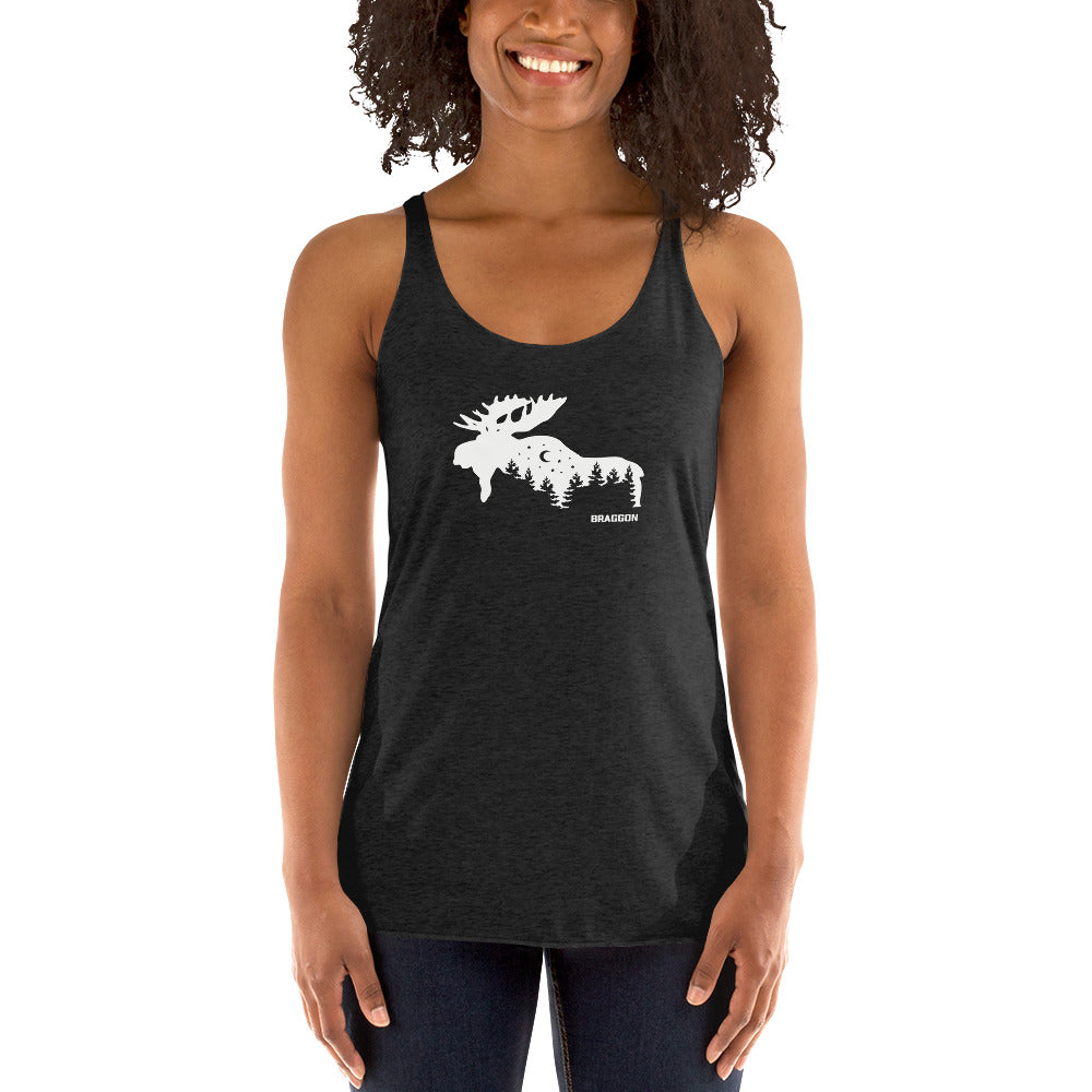 WOMEN'S ALASKA MOOSE GRAPHIC RACERBACK TANK