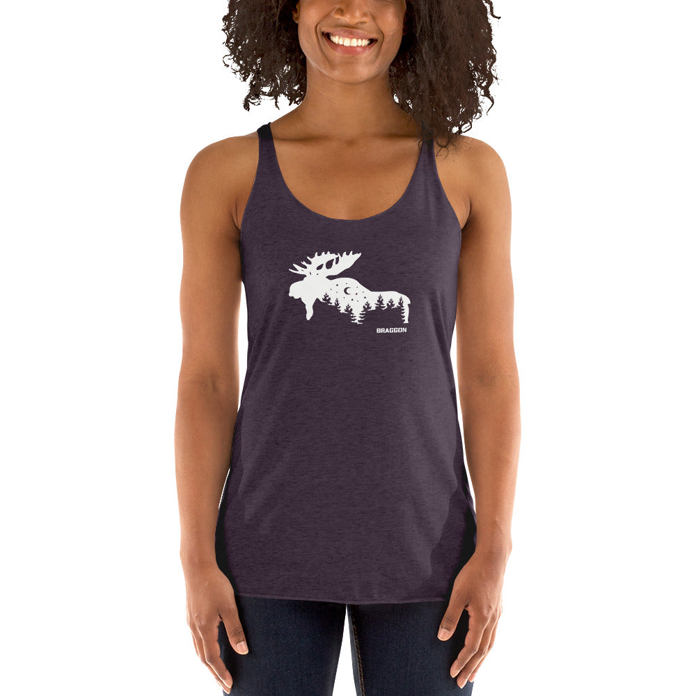 WOMEN'S ALASKA MOOSE GRAPHIC RACERBACK TANK