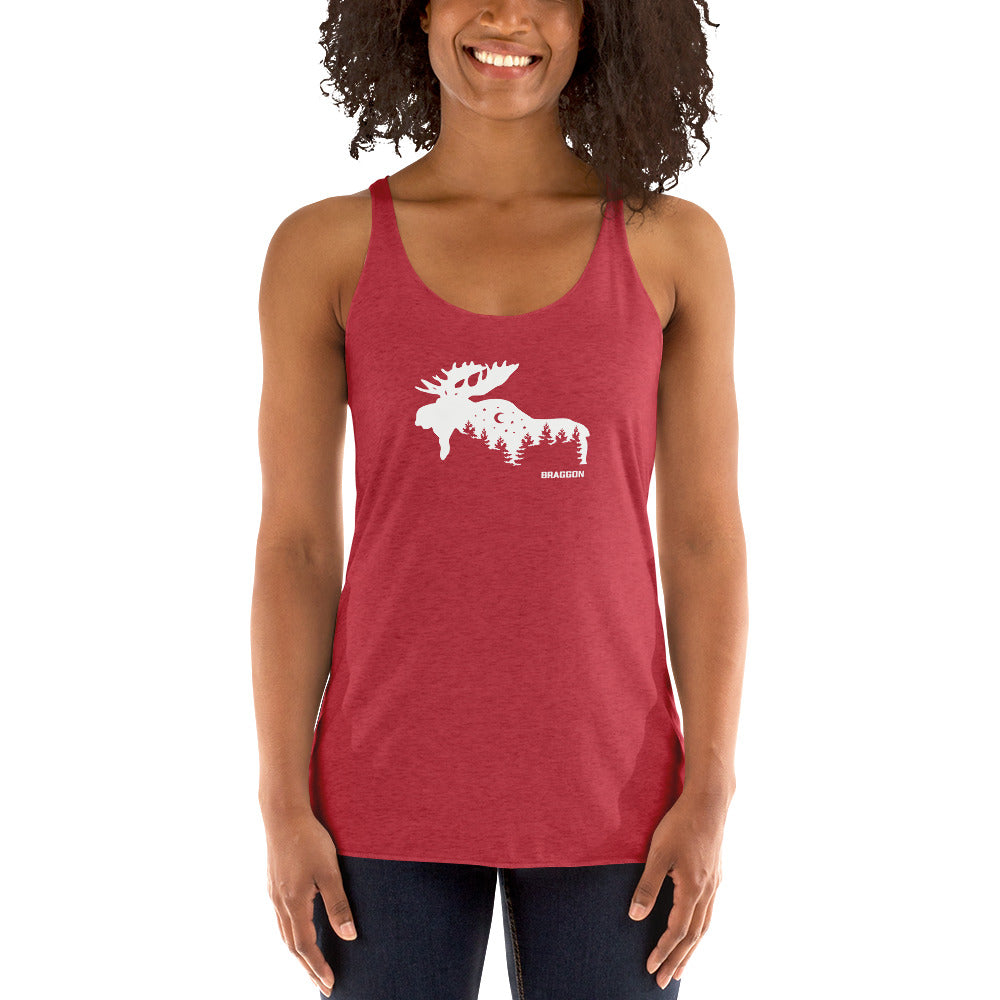 WOMEN'S ALASKA MOOSE GRAPHIC RACERBACK TANK